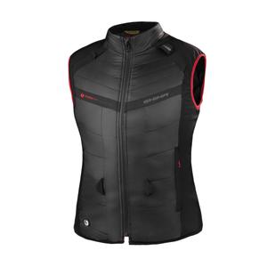 Shima Powerheat vest zwart-rood voor dames