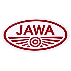 Sticker JAWA met witte rand