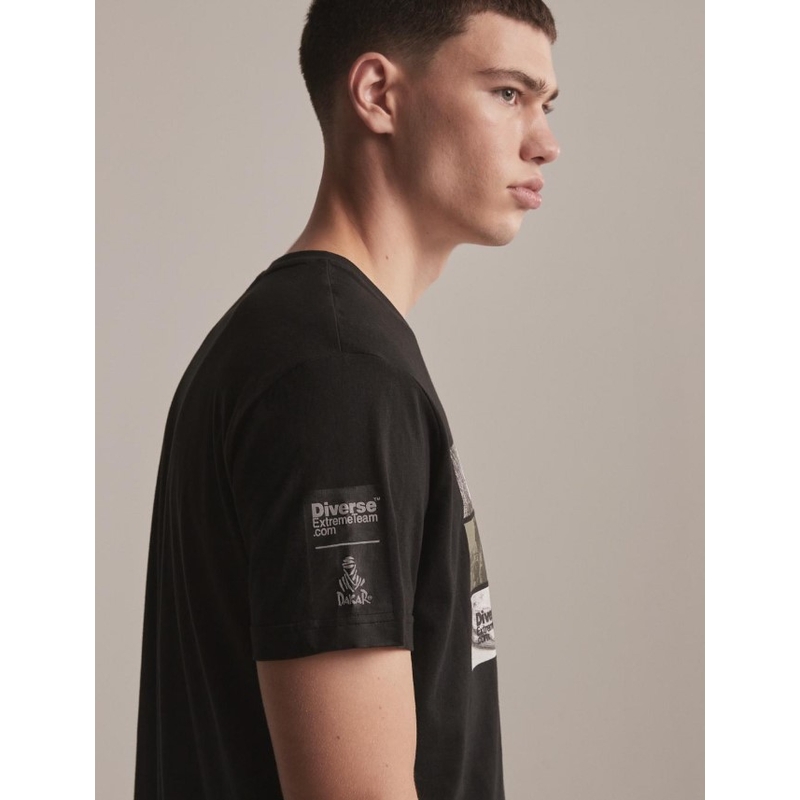 T-shirt DAKAR DKR Foto zwart