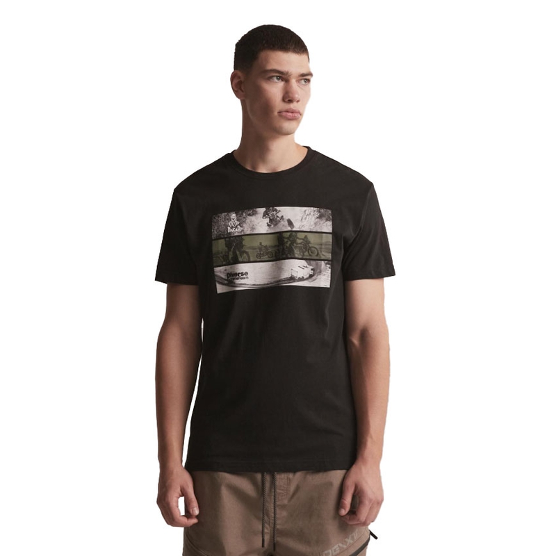 T-shirt DAKAR DKR Foto zwart