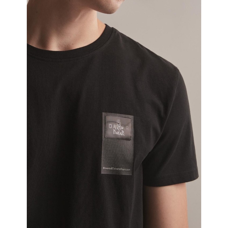 T-shirt DAKAR DKR Patch zwart