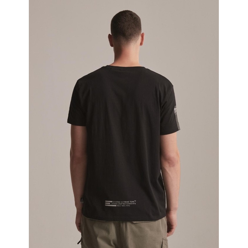 T-shirt DAKAR DKR Patch zwart