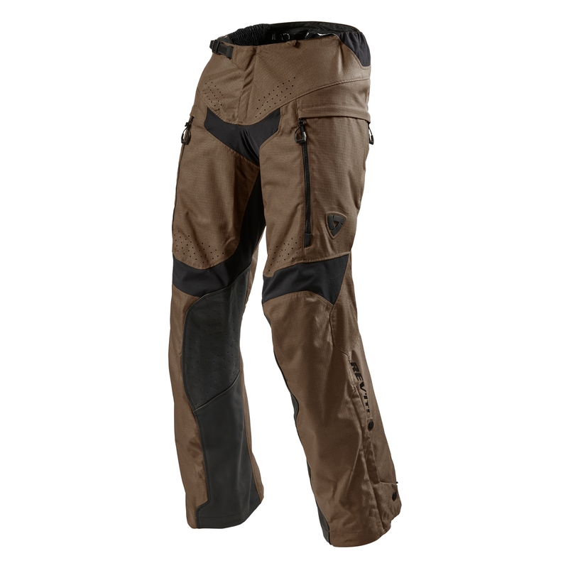 Revit Continent motorbroek bruin kort