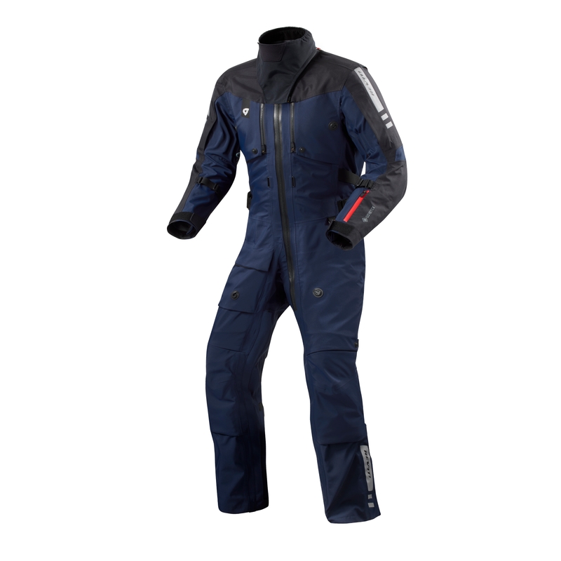 Revit Paramount GTX eendelig motorpak donkerblauw verlengd