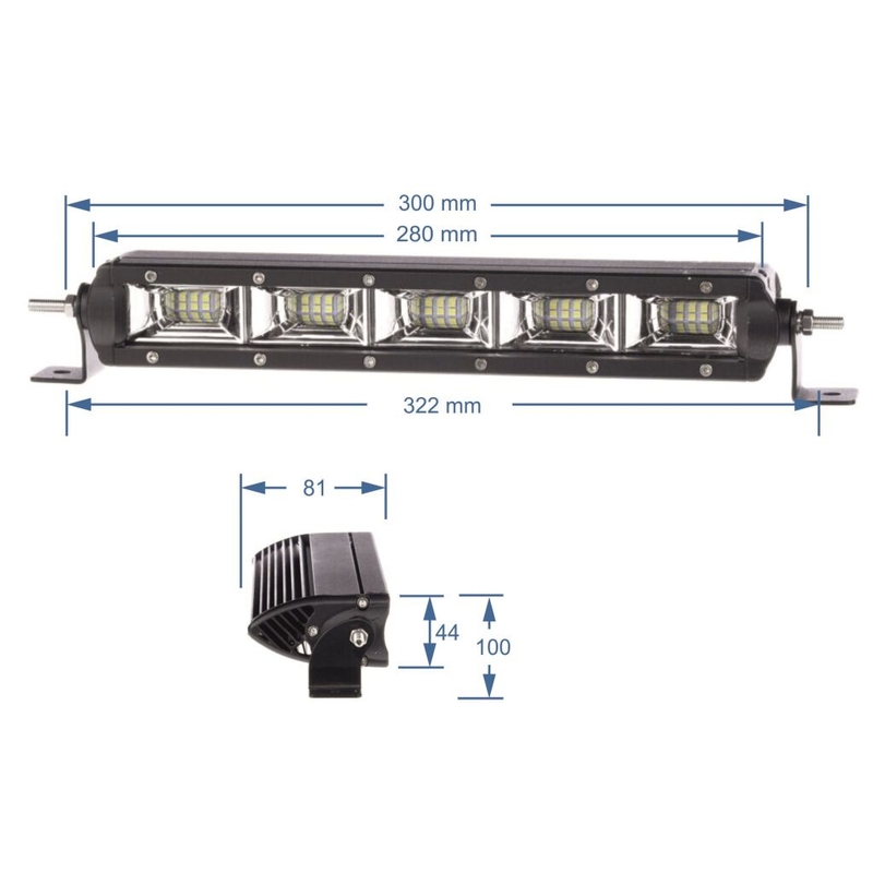 LED-lichtschans SHARK LED LIGHT BAR , ETI LED, 11",50W