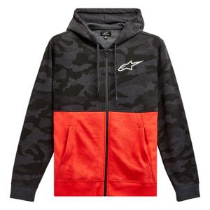 Alpinestars Camo Block Hoodie grijs camo-rood fluo