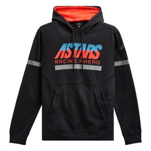 Alpinestars Club Hoodie zwart-rood-blauw-grijs