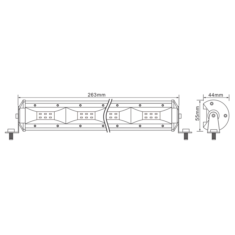 SHARK LED LICHTBALK 10,5" 24W 2400LM
