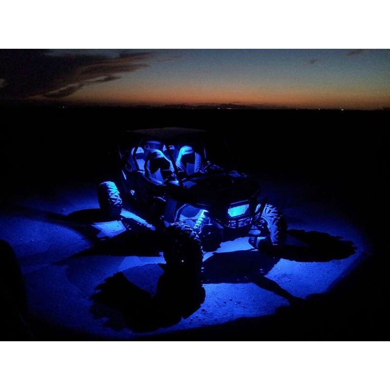 HAAI LED-LICHT, RGB, MEERKLEURIG, BLUETOOTH-BEDIENING, 4 ST. SET