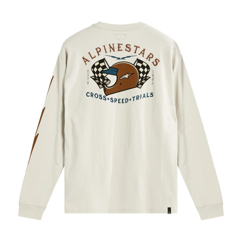 Triko s dlouhým rukávem Alpinestars Full Face Tee bílé