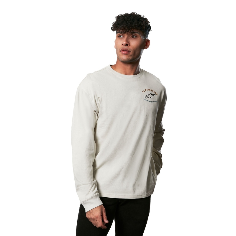 Triko s dlouhým rukávem Alpinestars Full Face Tee bílé