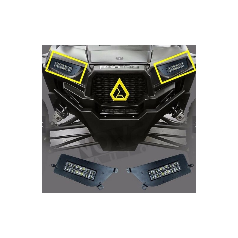 LED-koplampen SHARK LED-KOPLAMPEN VOOR POLARIS ATV, UTV MET ACHTERLICHT, 2KS