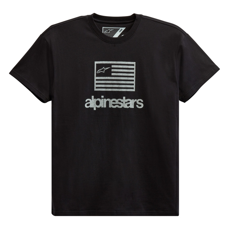 Alpinestars Vlag T-shirt zwart-wit