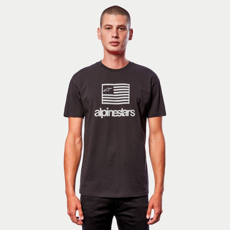 Alpinestars Vlag T-shirt zwart-wit