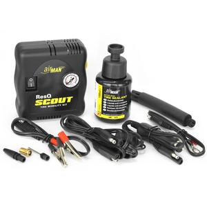 AirMan ResQ Scout bandenreparatieset met compressor + 100ml navulling