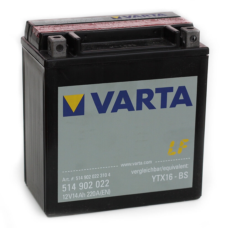 VARTA YTX16-4/YTX16-BS 12V/14Ah onderhoudsvrije batterij