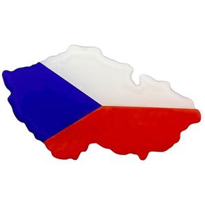 3D-stickerkaart van Tsjechië