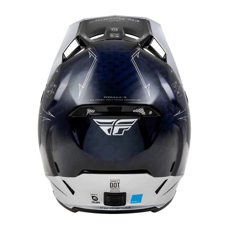 Motorcrosshelm FLY Racing Formula S Carbon blauw-zilver