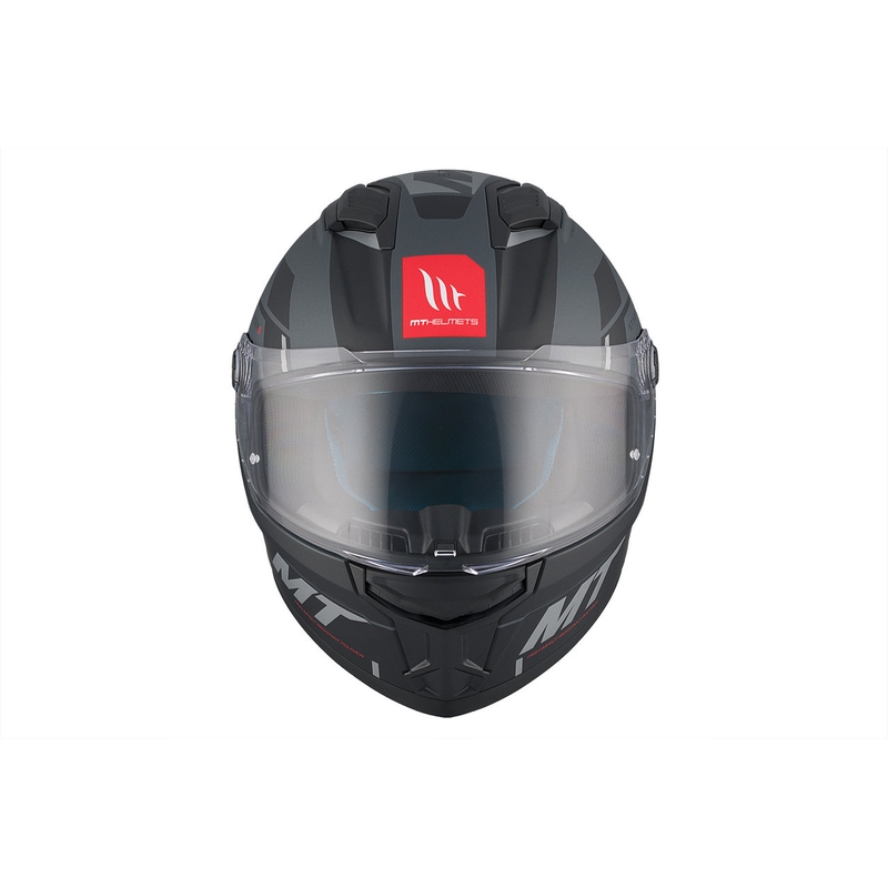 MT Stinger 2 Solid Zivze Zwart-Grijs Matte Integrale Motorhelm uitverkoop