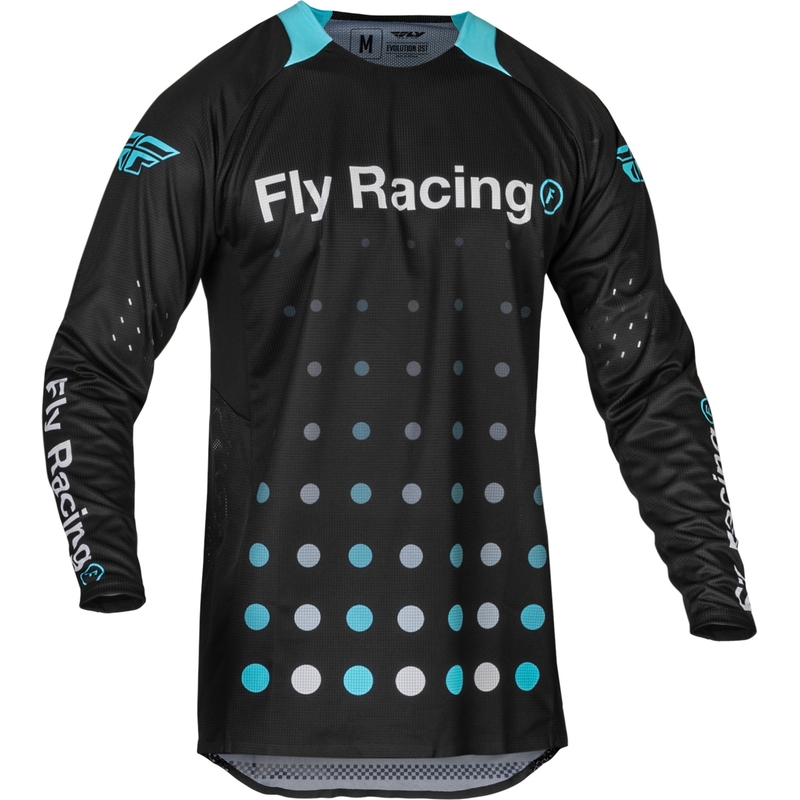 FLY Racing Evolution DST crossshirt zwart-blauw in de aanbieding uitverkoop