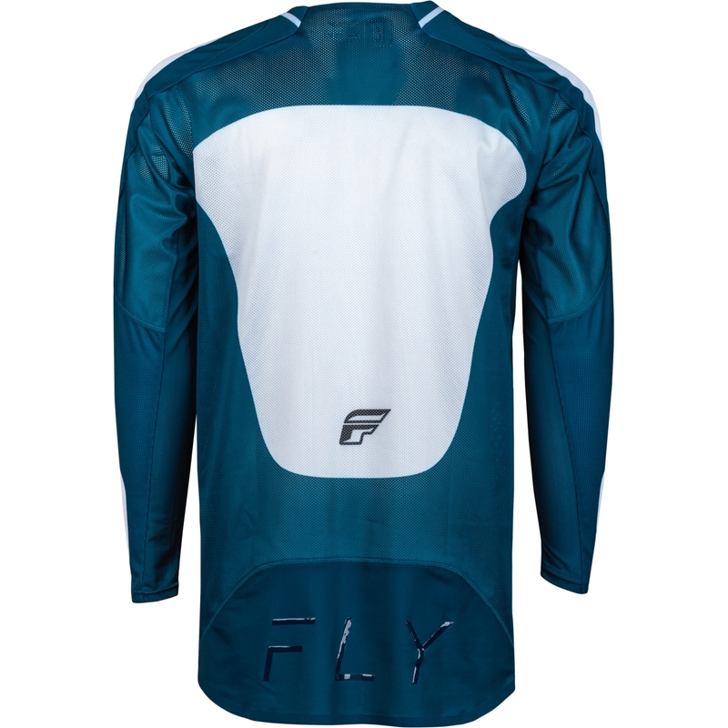 FLY Racing Evolution DST motorcross shirt blauw-wit uitverkoop