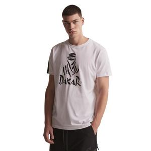 T-shirt DAKAR DKR Logo 123 wit uitverkoop