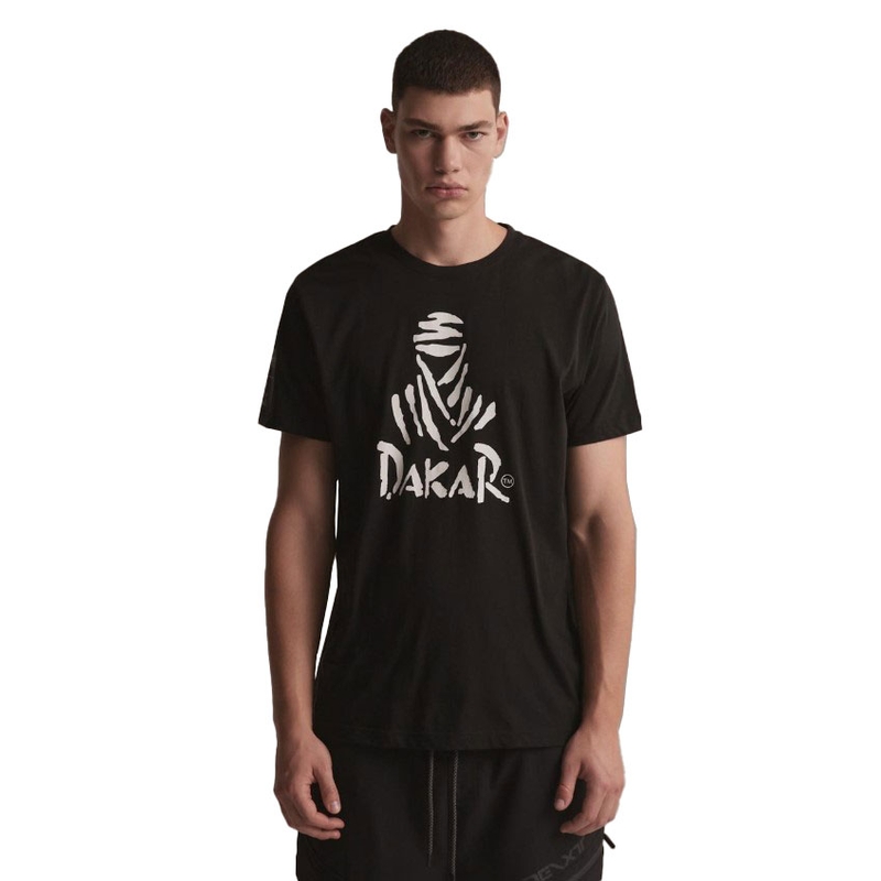 T-shirt DAKAR DKR Logo 123 zwart