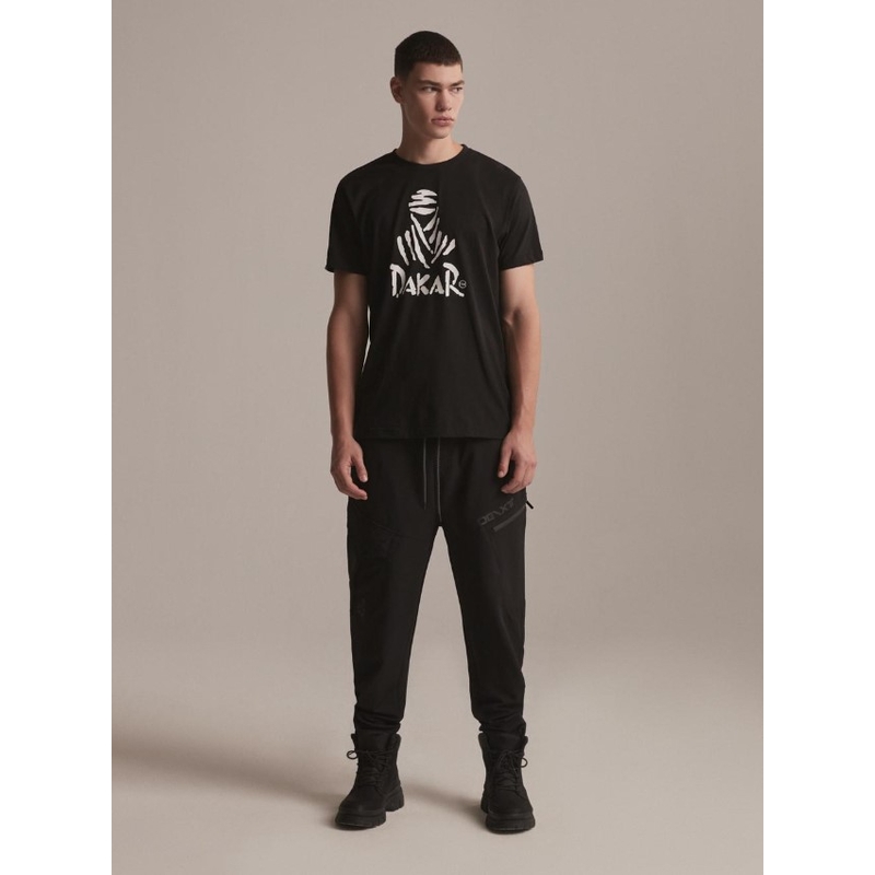 T-shirt DAKAR DKR Logo 123 zwart
