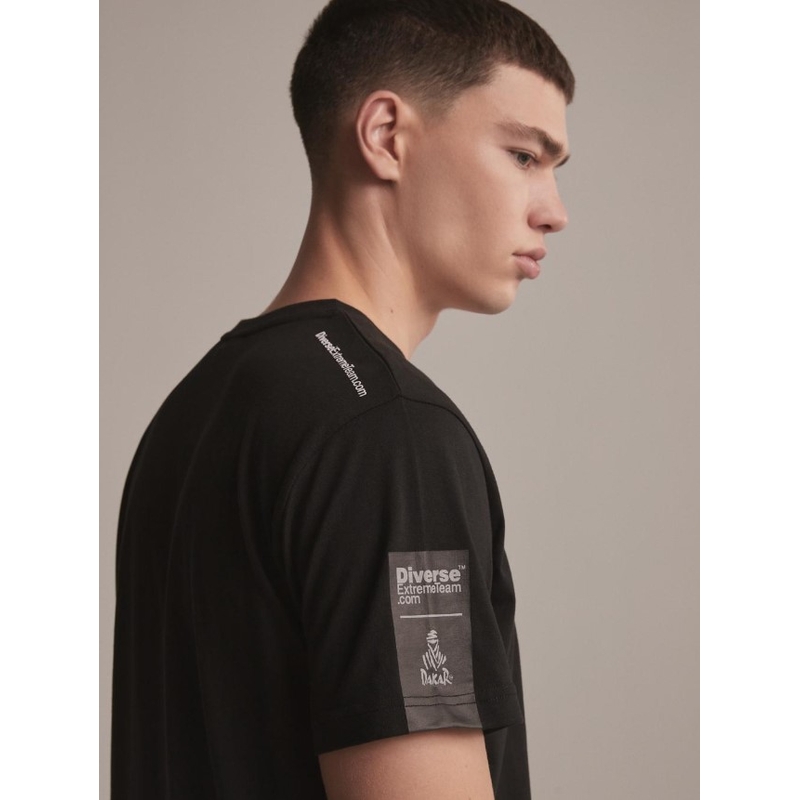 T-shirt DAKAR DKR Logo 123 zwart