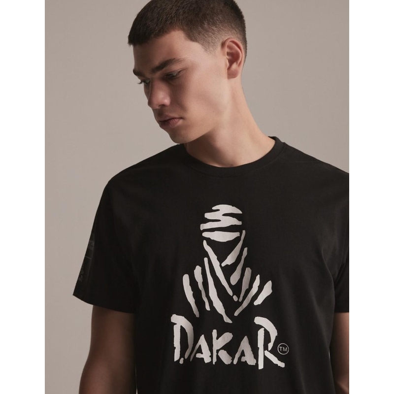 T-shirt DAKAR DKR Logo 123 zwart