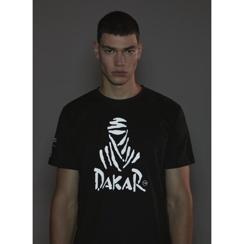 T-shirt DAKAR DKR Logo 123 zwart
