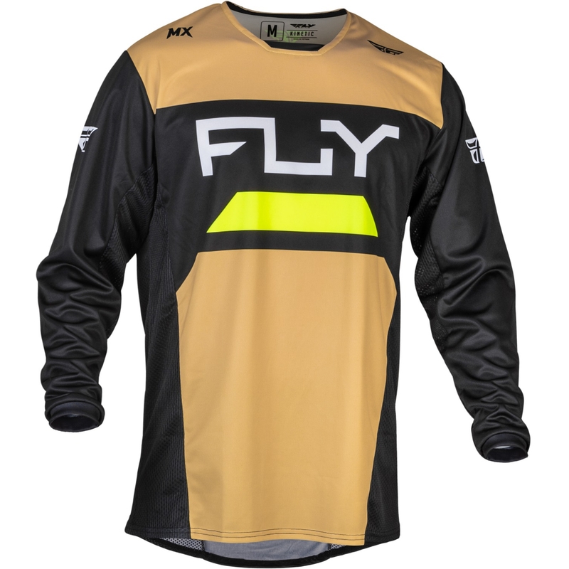 Motocross shirt FLY Racing Kinetic Reload geel-zwart-fluogeel
