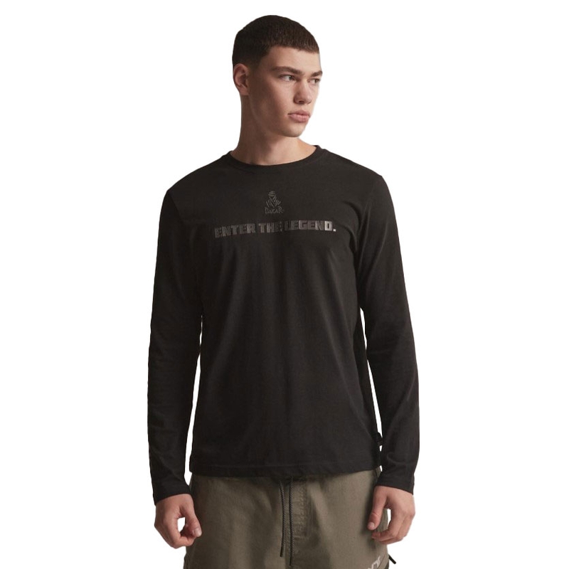T-shirt lange mouw DAKAR DKR LG REF zwart