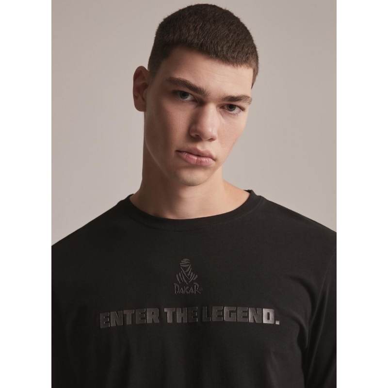 T-shirt lange mouw DAKAR DKR LG REF zwart
