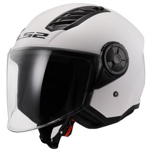 LS2 OF616 Airflow II Solid Gloss White Open Motorhelm