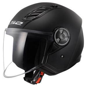 LS2 OF616 Airflow II Solid Matzwart Open Motorhelm