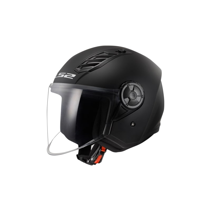LS2 OF616 Airflow II Solid Matzwart Open Motorhelm