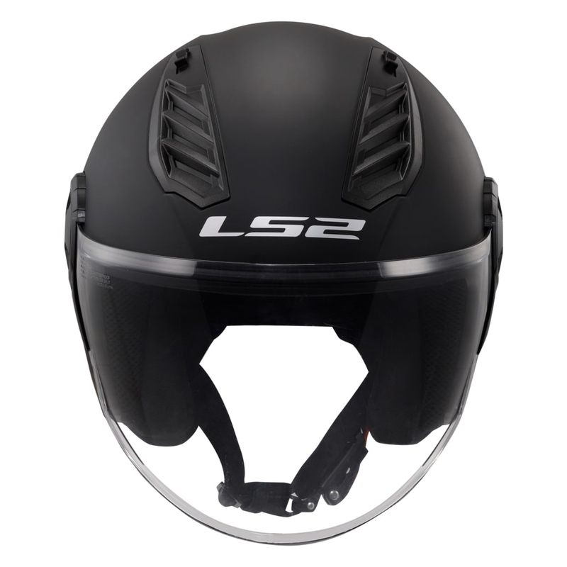 LS2 OF616 Airflow II Solid Matzwart Open Motorhelm