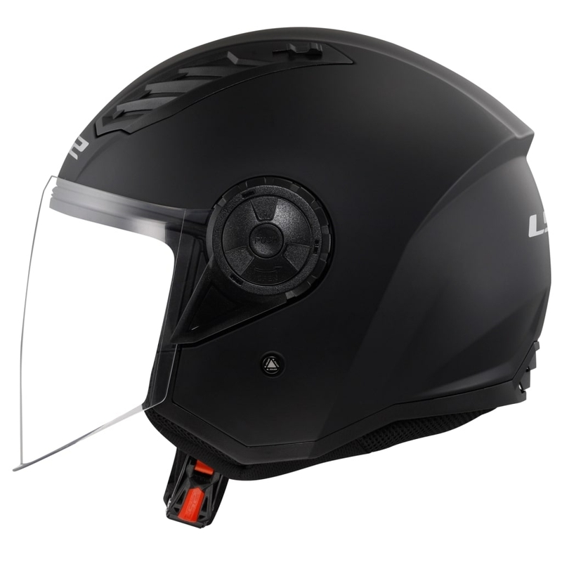 LS2 OF616 Airflow II Solid Matzwart Open Motorhelm
