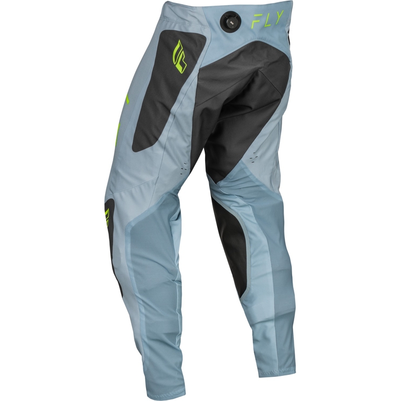 Motorcrossbroek FLY Racing Evolution DST 2024 grijs-zwart-fluogroen uitverkoop
