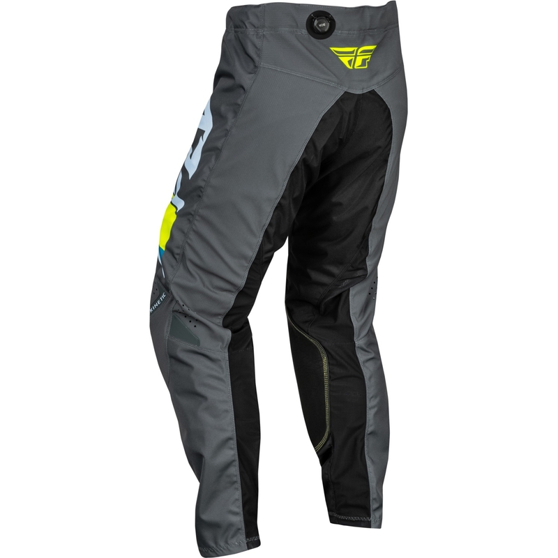 FLY Racing Kinetic Prix motorcrossbroek grijs-fluo geel