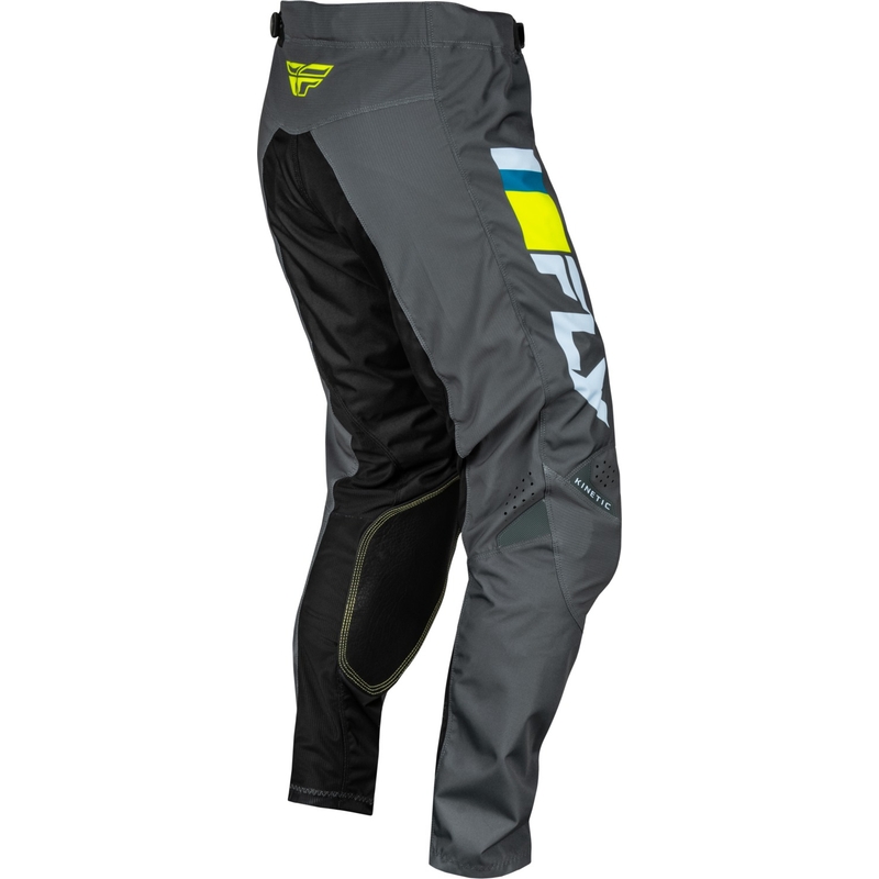 FLY Racing Kinetic Prix motorcrossbroek grijs-fluo geel