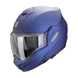 Opklaphelm Scorpion EXO-TECH EVO PRO SOLID mat metallic blauw