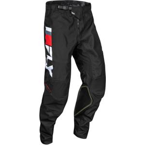 Motorcrossbroek FLY Racing Kinetic Prix 2024 rood-grijs-wit uitverkoop