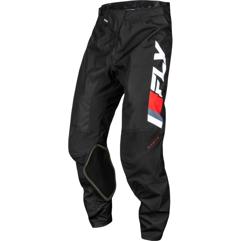FLY Racing Kinetic Prix motorcrossbroek rood-grijs-wit