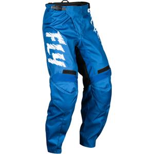 Kinder motorcrossbroek FLY Racing F-16 2024 blauw en wit