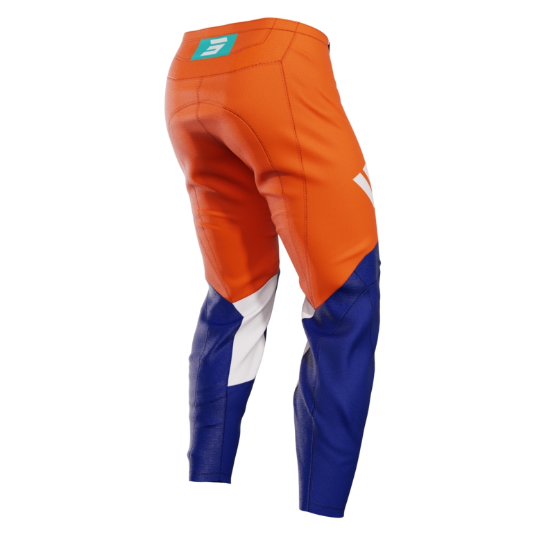 Kinder motorcrossbroek Shot Iron oranje uitverkoop