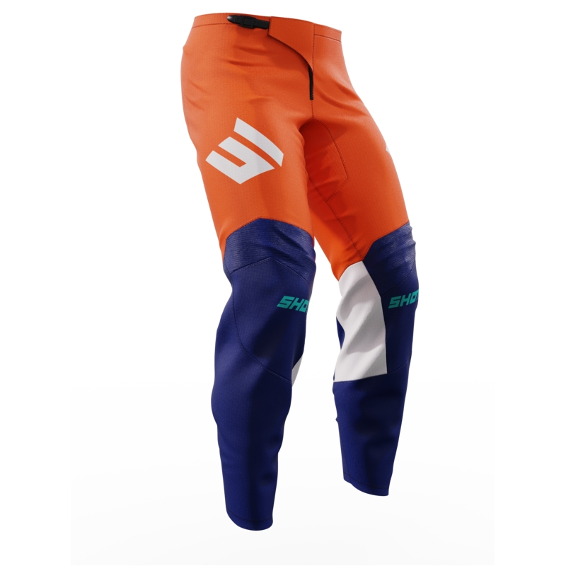 Kinder motorcrossbroek Shot Iron oranje uitverkoop