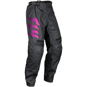 Kinder motorcrossbroek FLY Racing F-16 2024 grijs-zwart-roze uitverkoop