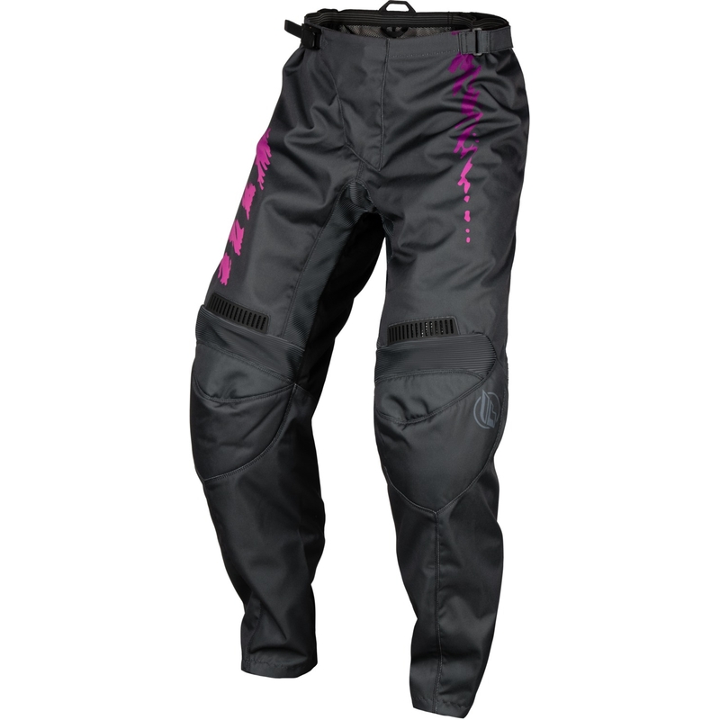 Kindercrossbroek FLY Racing F-16 grijs-zwart-roze uitverkoop